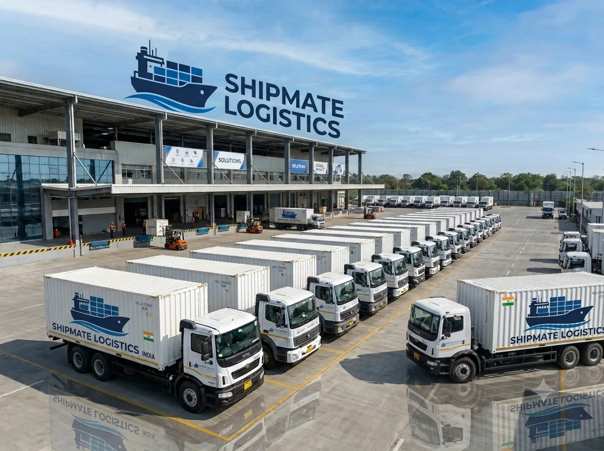 Shipmate Logistics trucks loading at a regional distribution hub